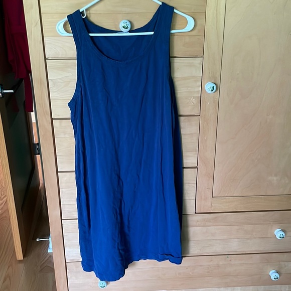 J. Jill Sleeveless Tank Dress Blue Size Large - Picture 2 of 3